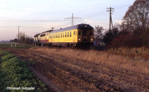 Messzug mit 103 001 bei Wardt