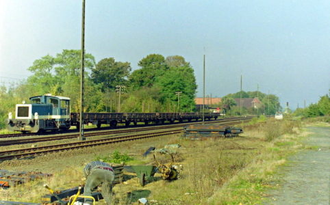 Umbau im Bahnhof Xanten 1991