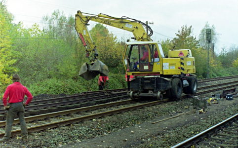 Umbau Bahnhof Xanten - Ausbau der Schutzweiche in Gleis 3